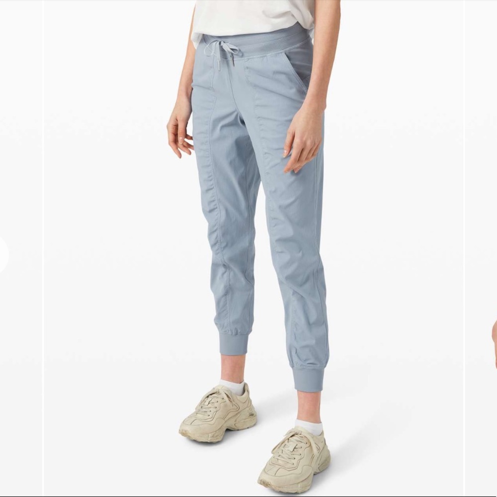 Light blue lululemon dance studio joggers